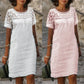 Women’s Casual Lace Round Neck Dress