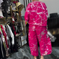 Women’s Loose Fit Jacket & Elastic Waist Pants 2-Piece Set